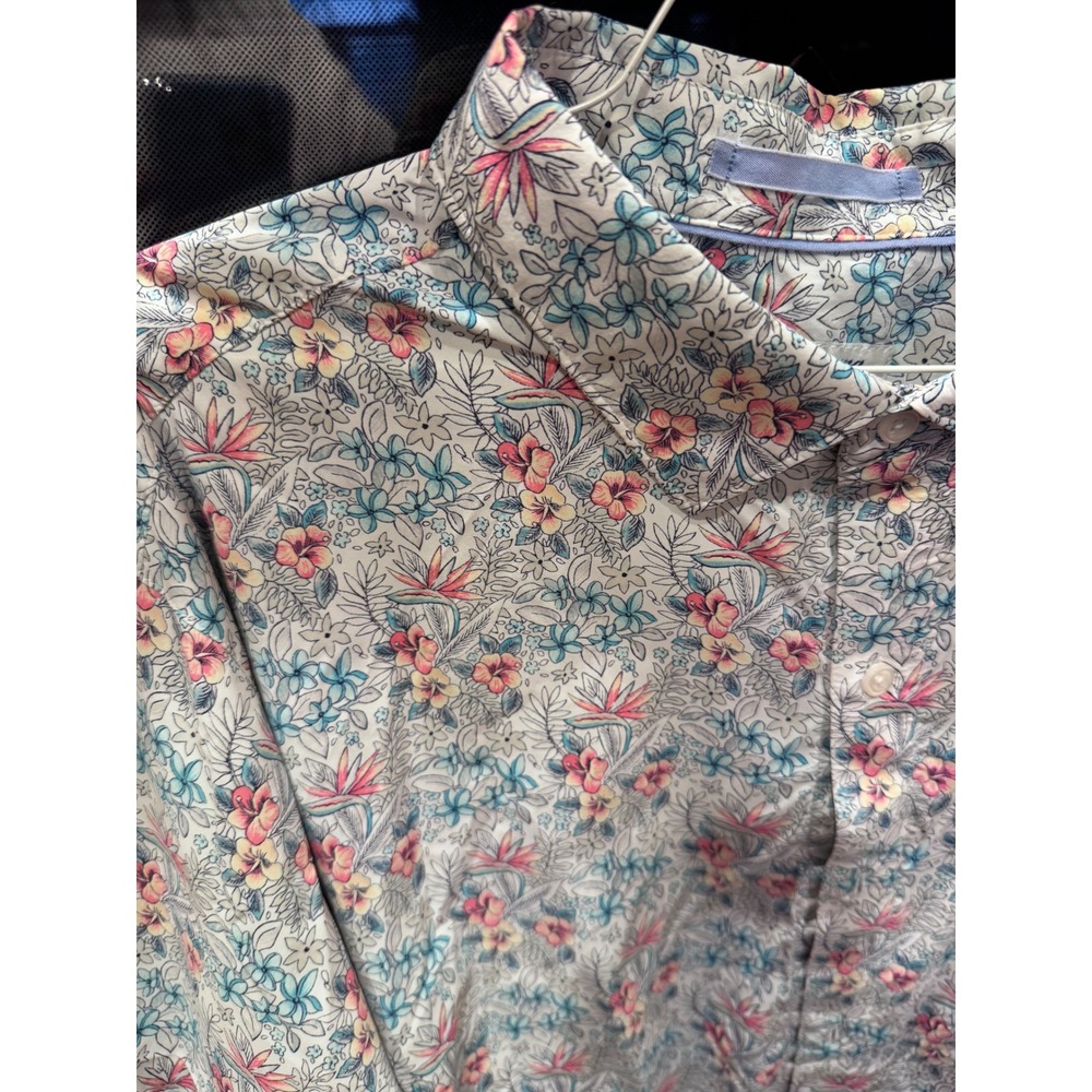 Tommy Bahama The Siesta Key Mens XXL Floral Tropical Long Sleeve Button Down